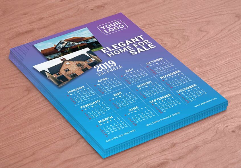 15+ Free Printable 2019 Calendar Templates For Designers